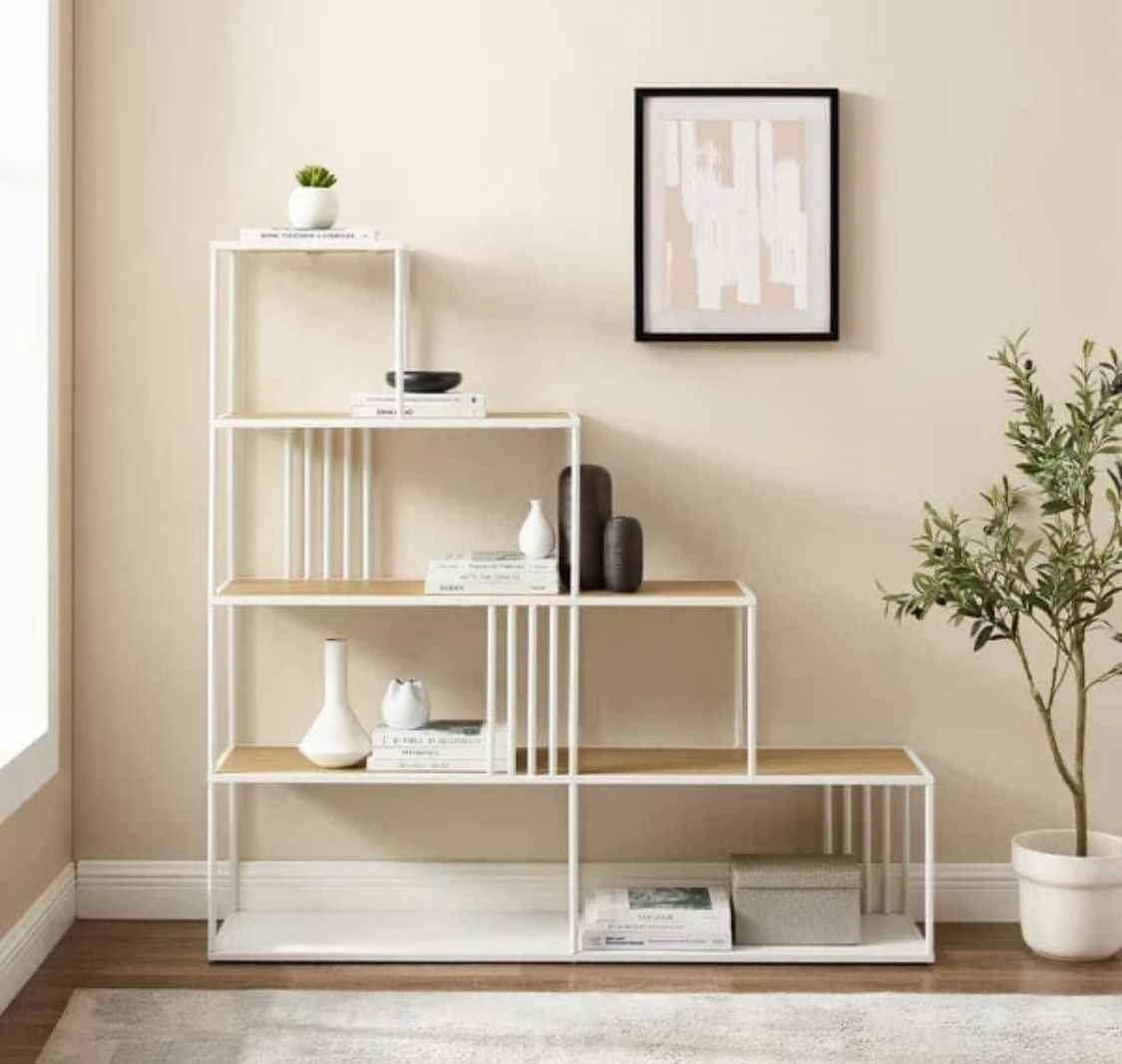 New Minimalist Divider Bookshelf with Slats