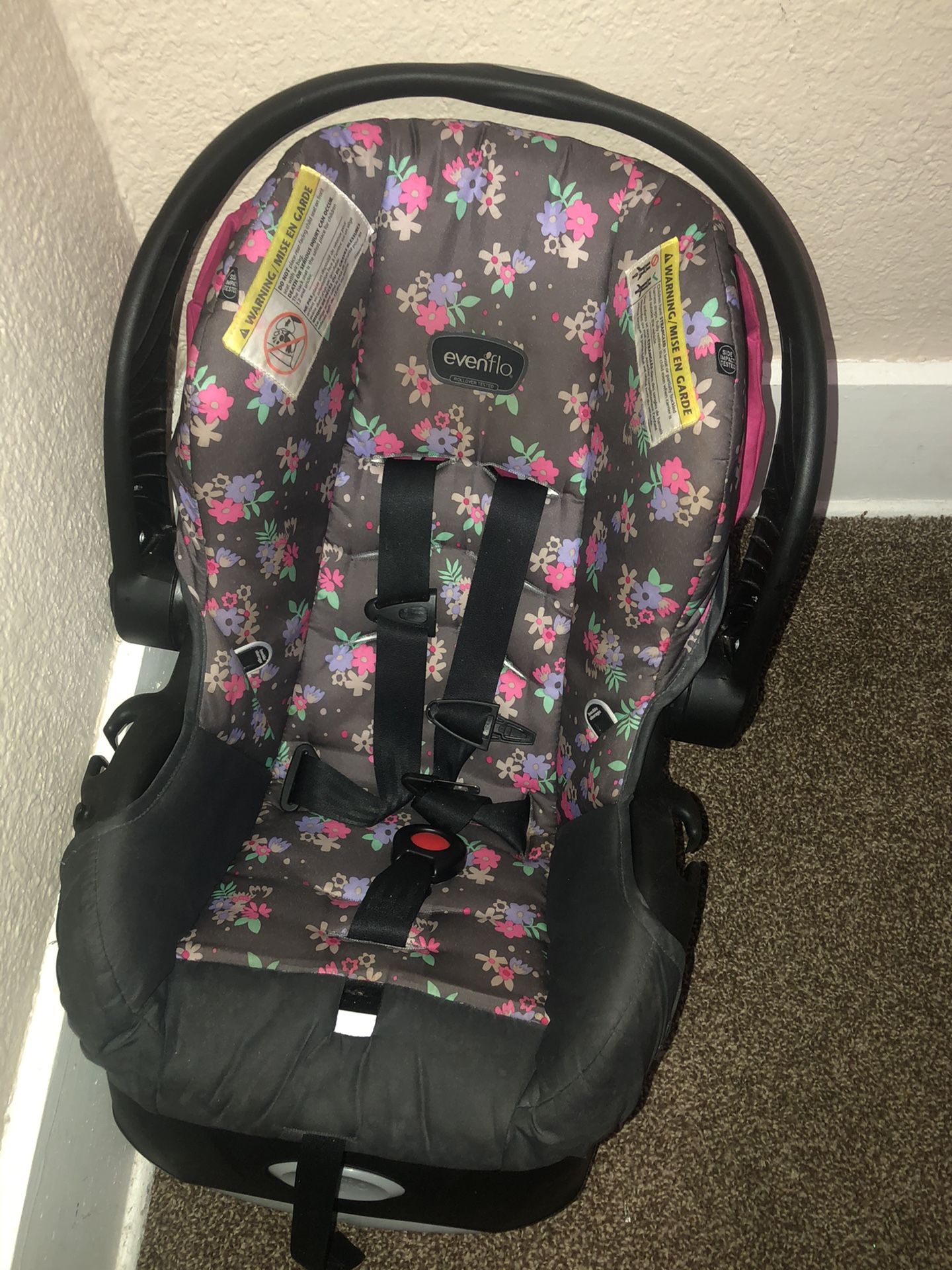 Girls car seat and base