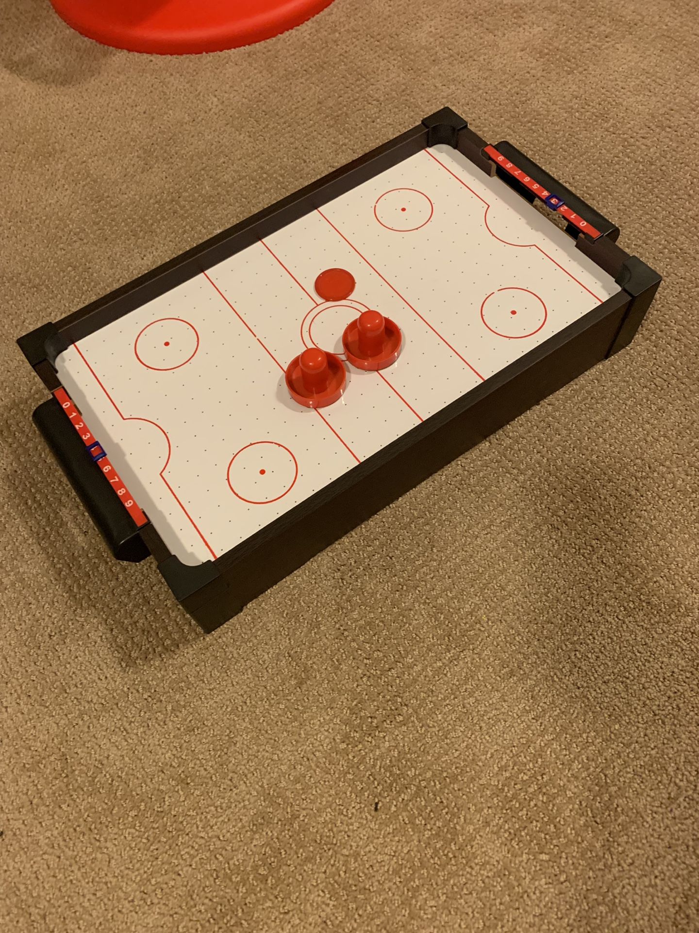 Table top air hockey