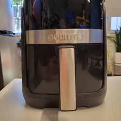 Gourmia 3qt Digital Window Air Fryer with 8 Presets & Guided Cooking: 1200W, Dishwasher-Safe Parts $35