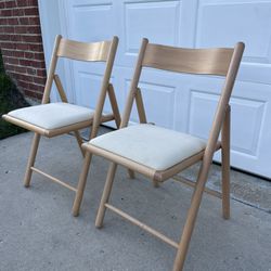Set of  2 Folding Kitchen-dining Chairs 