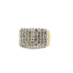 10kt Gold Wide V Shape Diamond Ring 1ctw 4.60grams 164930 8