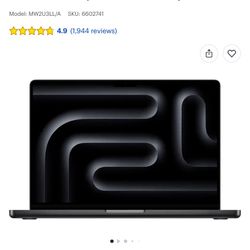 Apple Macbook Pro 14” M4 Chip, 512 Storage 