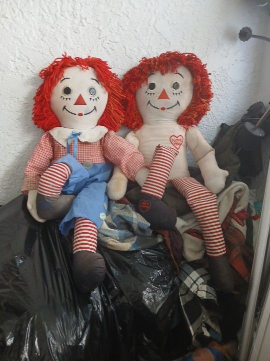 Raggedy and ann Dolls 1960