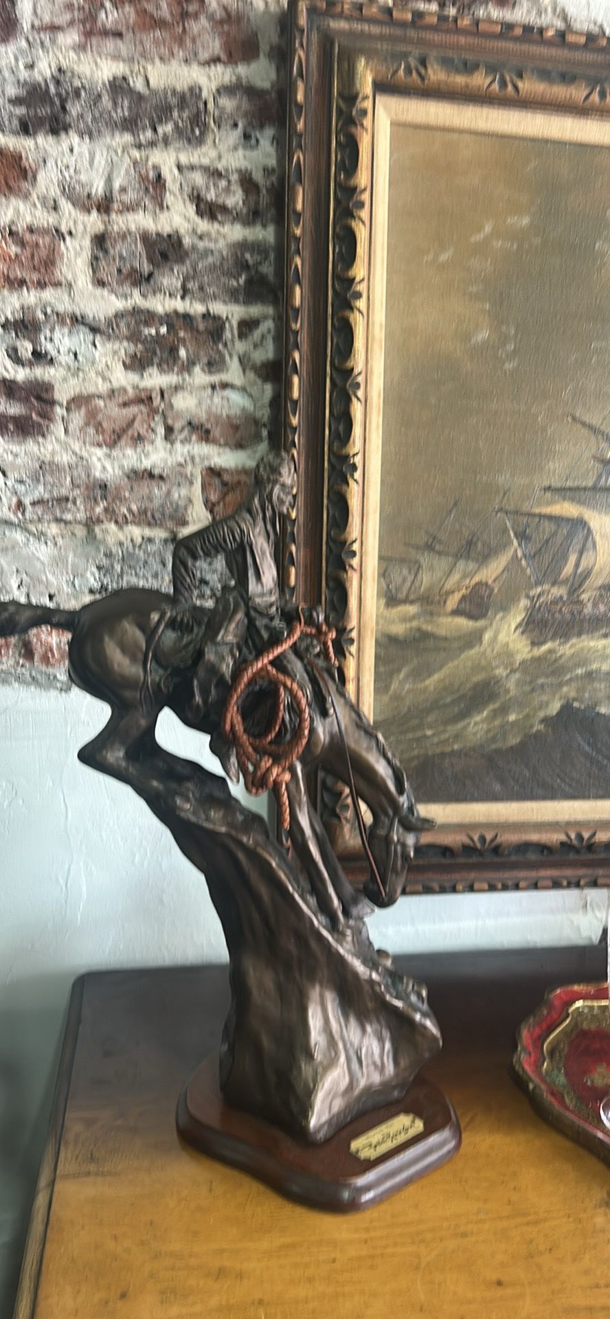 Frederick Remington Bronze Reproduction Sculpture