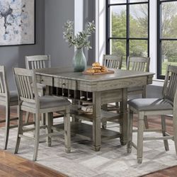 Counter Height Dining Set 7 Piece Brand New