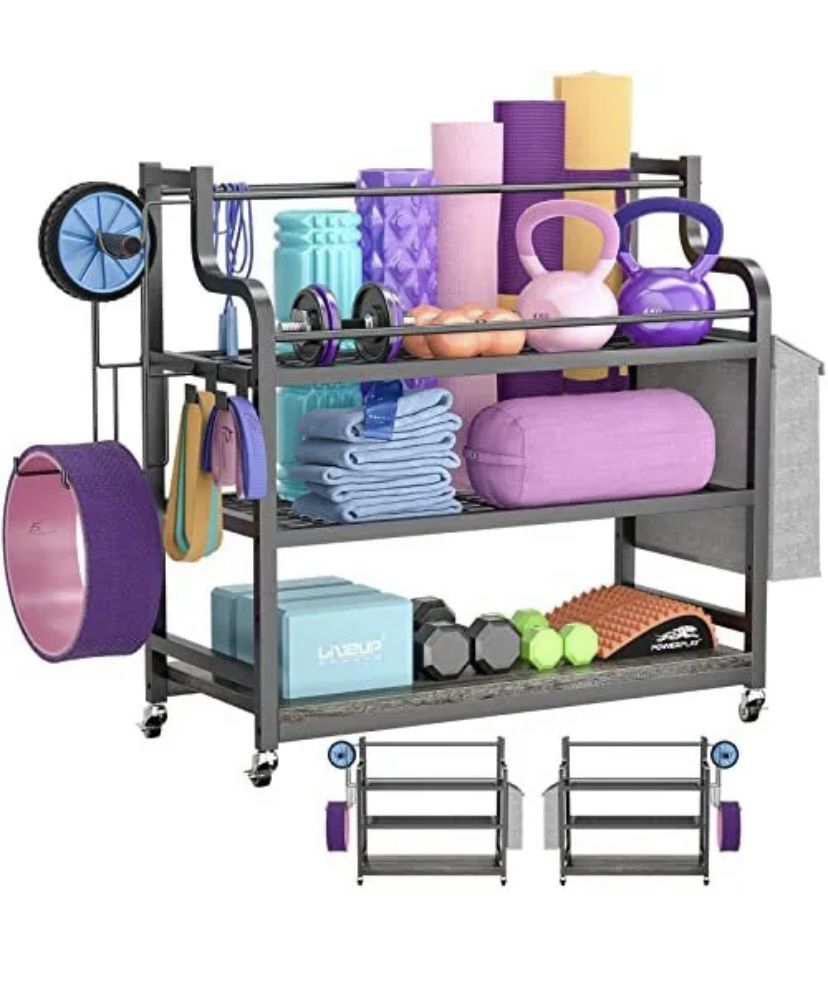 Brand New! Cyclysio Yoga Mat Storage Racks Home Gym Storage Rack Workout Equipment Organized