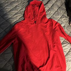Small Plain Red Hoodie
