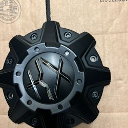 KX OFF ROAD WHEEL CENTER CAP #369-A0104 Matte Black 8 Inches Diameter