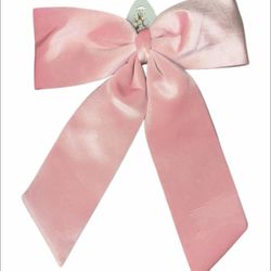 large pink christmas bow 