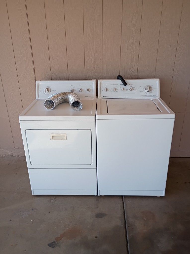KENMORE, WASHER  AND  DRYER. Super Capacity 