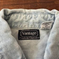 Vantage Custom Classics Jean Dress Shirt Size M