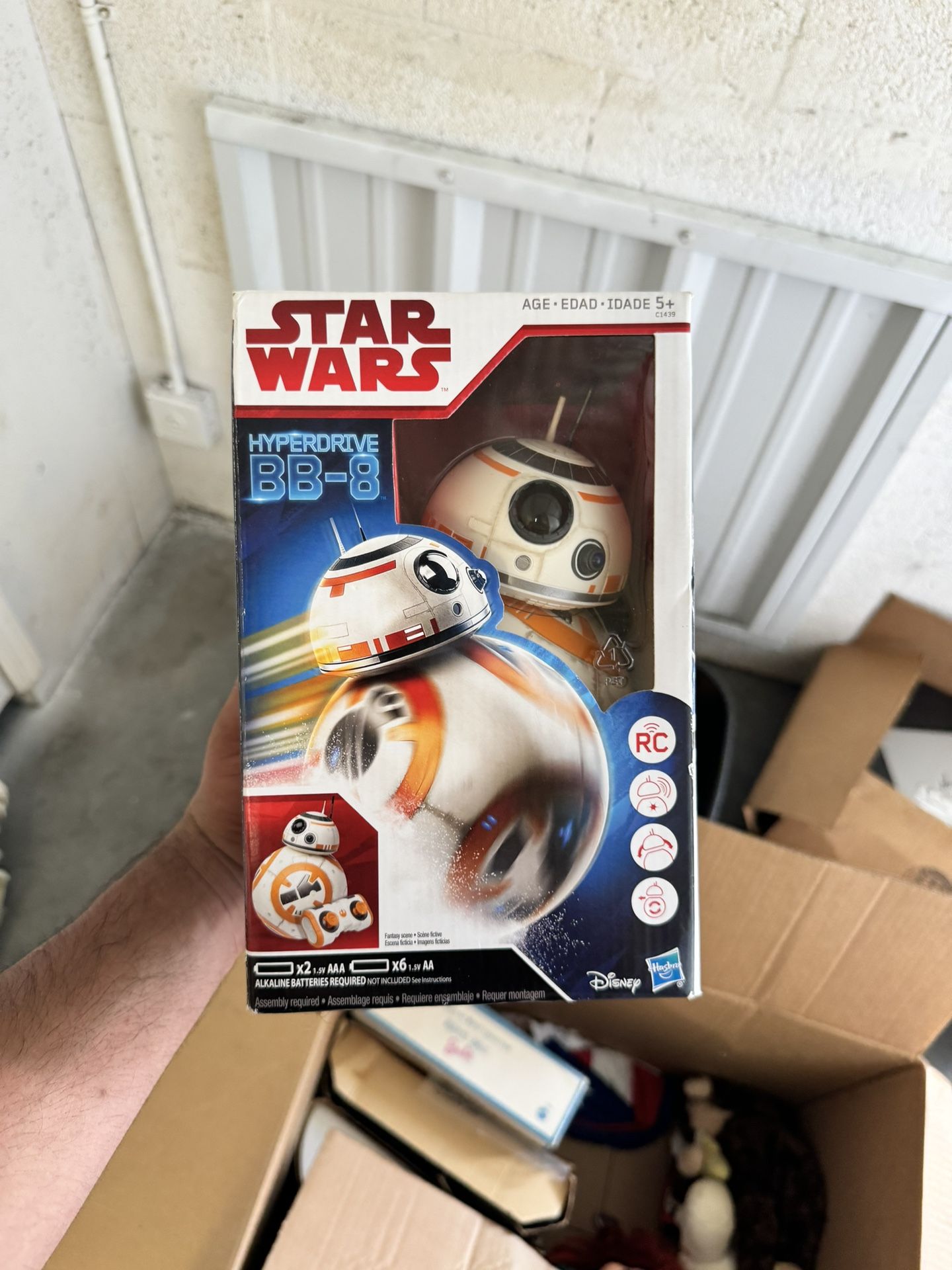 STAR WARS Hyperdrive BB-8 Droid The Last Jedi Remote Control Toy Disney Hasbro