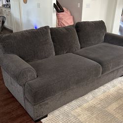 Dark Grey Sofa And Love Seat Combo