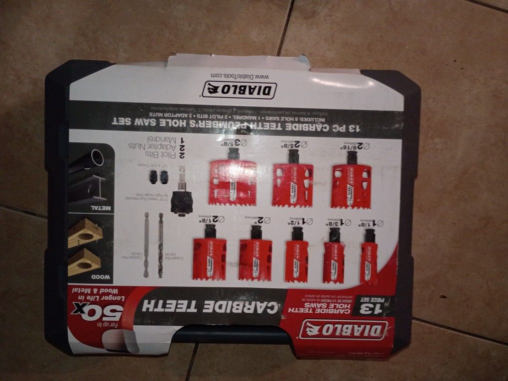 Diablo Carbide Teeth Hole Saw Set