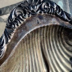Vintage 5TH AVE Silver Plated Serving Bowl Dish Shell 
