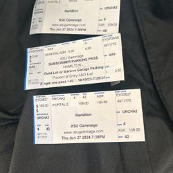 Theater Asu Gammage  Two Hamilton ROW 4  Amazing Tickets 