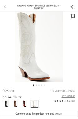 Idyllwind women’s bright side western boots - round toe size 6 1/2 used