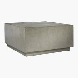 CB2 Matter Cement Coffee Table - Modern Gray Concrete - $350