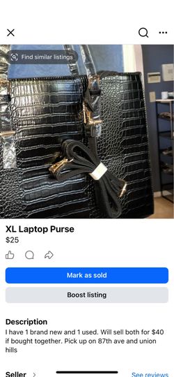 XL laptop purse