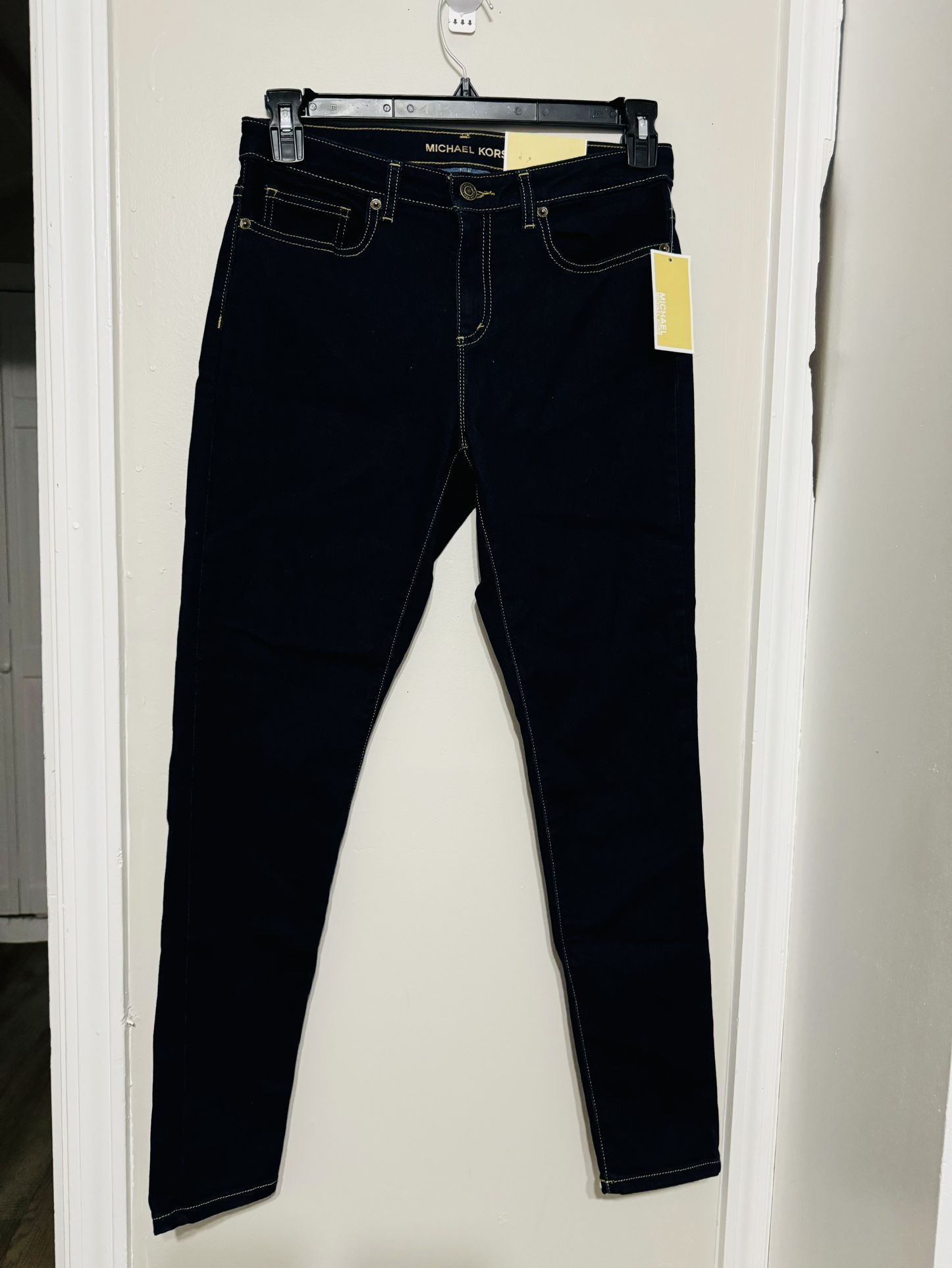 New Michael Kors Blue Dark Rise Jeans Size 8