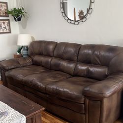 Jerome’s leather couch