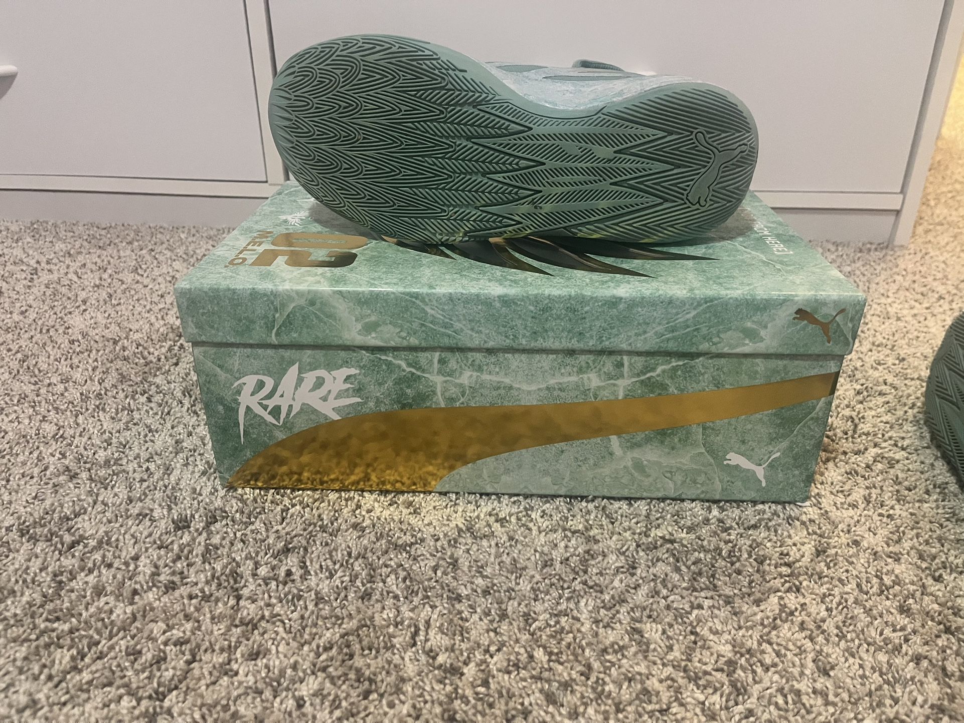 Puma Basketball Shoes That Are Teal And Gold