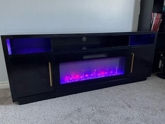 70” Fireplace TV Stand
