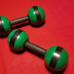 Pair Of Dumbbell Fitness Weights