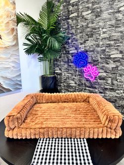 LARGE SIZE ORTHOPEDIC PET SOFA COFFEE BROWN COLOR