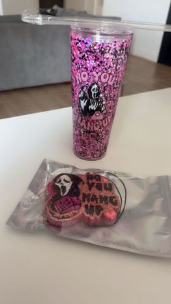 New Ghost face snow globe and car freshie bundle