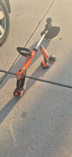 BLACK+DECKER Cordless String Trimmer with Battery and Charger