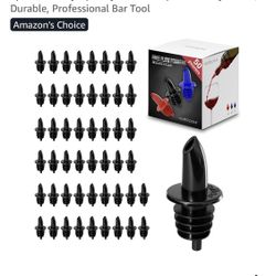 Esatto 50 Pieces Plastic Bottle Pourer or Liquor Spout Pourer - Versatile as a Drink Pourer, Alcohol Pourer Spouts and Syrup Easy Pourer Dispense - Ea