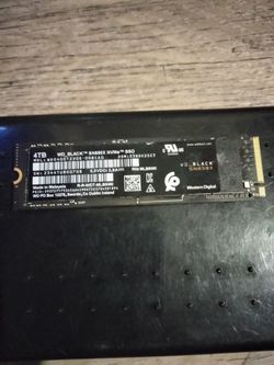 4TB WD Sn850x NvMe Ssd