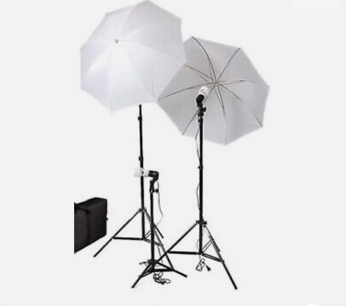 Cowboy Studio Lighting Kit Umbrellas w/ Light Stand new LED Lights Photography