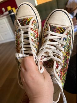 Converse All Star Rainbow Knit Tennis Shoes
