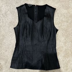 Bebe Tracked Out Leather Top Octavia Blake