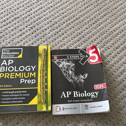 AP biology Princeton Review And McGraw hill test Prep Books Like New