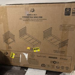 ADEN 4 In 1 Convertible Mini Crib