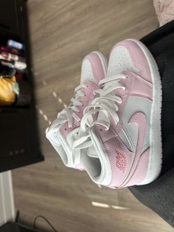 Pink/ White Jordan 1