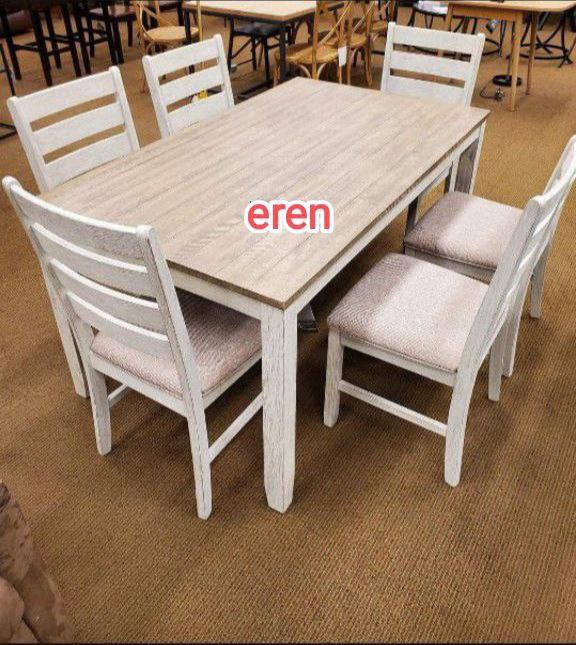 👌Skempton Dining Set🪑5 Piece Price!! (Table+4  Chairs)🏡