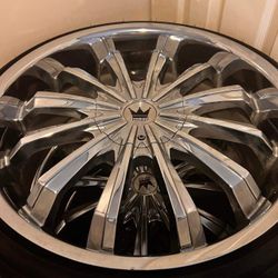 5x120 Mazzi Universal 22”rims And Lowpro Tires 