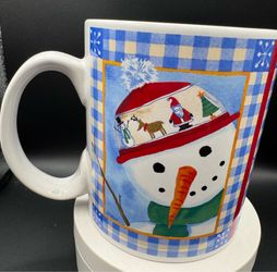 Snowman Christmas coffee cup