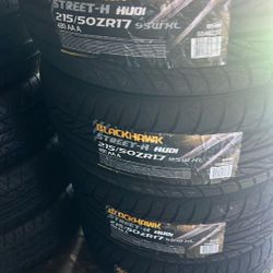 215/50/17 Blackhawk Tires