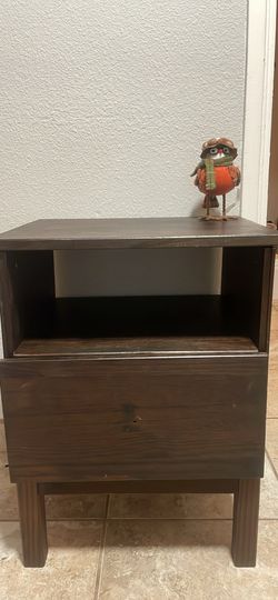 Dark brown table