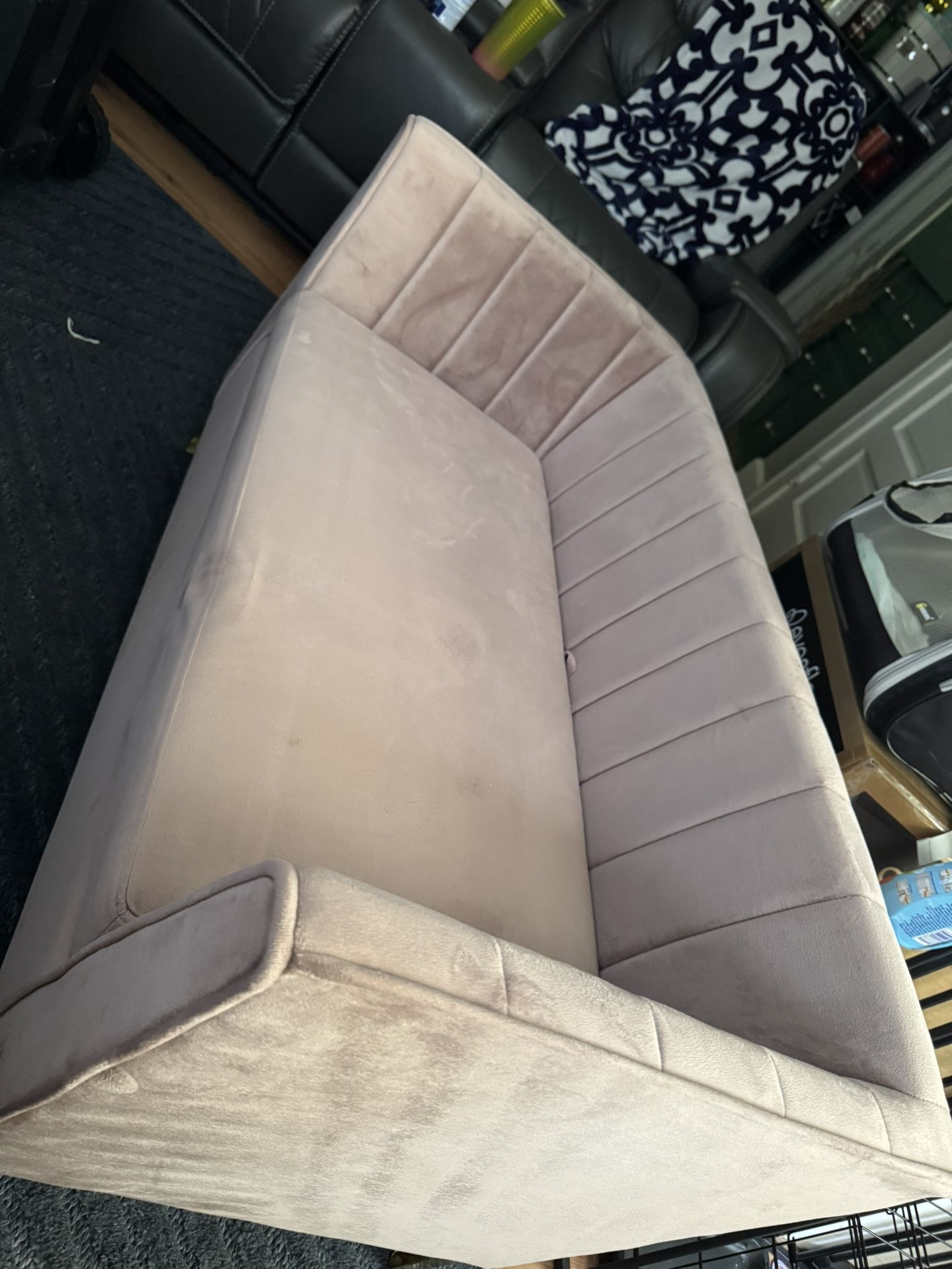 Dust Pink Storage Couch