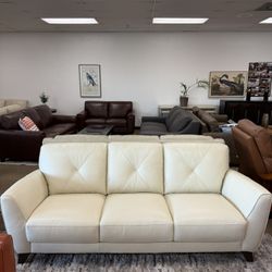 100% Real Leather Sofa-Myia 