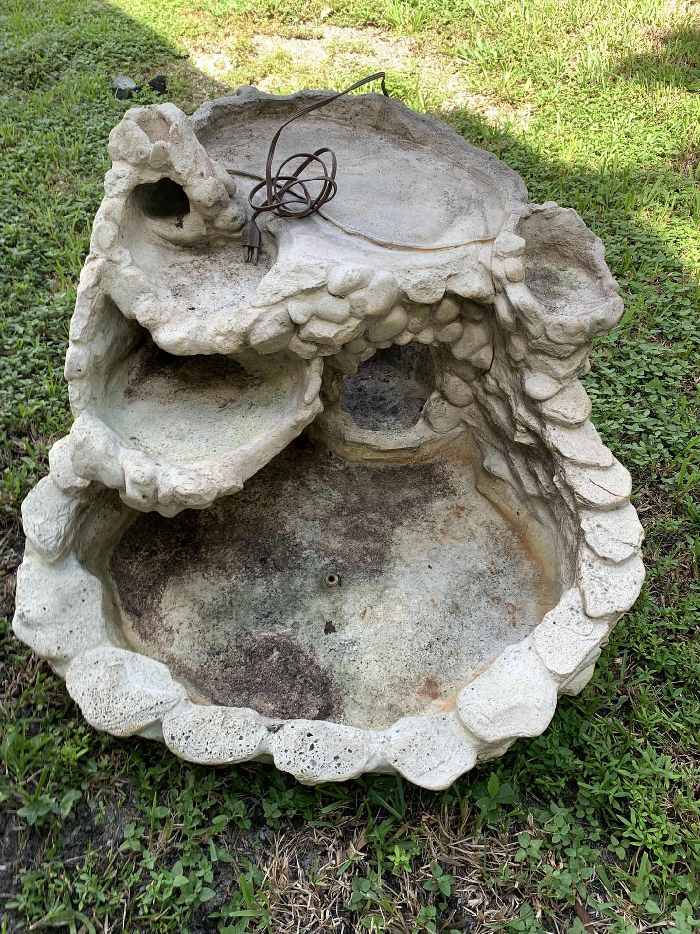 Water Feature with waterfall Approximately 40inches Width, 26inches Tall 
