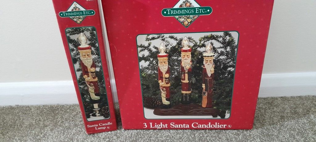 Santa Candle Holders
