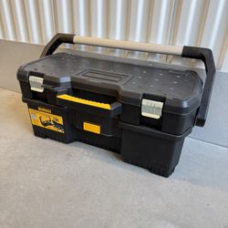 DeWalt Resin Toolbox 2-in-1 Tote with Removable Power Tool Case - Lifetime Warranty
